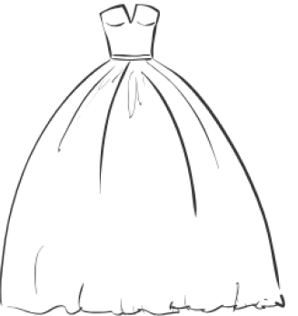 Création robe Mariée coupe Princesse à Fleury les Aubrais, près d'Orléans (45)